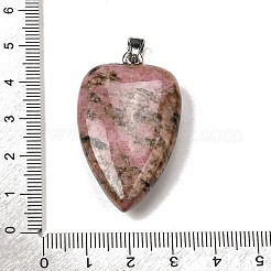 Природные подвески родонит&nbsp;G-F820-04P-11