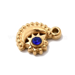 Подвески из нержавеющей стали 304 с паве из стразов STAS-G369-13G