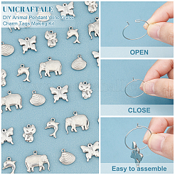 Набор для самостоятельного изготовления подвесок в виде животных для бокалов вина DIY-UN0003-26