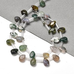 Природного индийского агата бисер нитей&nbsp;G-Q167-A24-02