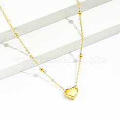 Стильные ожерелья из нержавеющей стали с подвеской в форме сердца для девочек KE1353