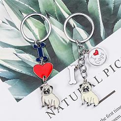 Wewaysmile 2 шт. брелок для ключей в виде собаки JX790A