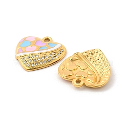 Нержавеющая сталь 304 с эмалированными подвесками из хрустальных страз STAS-G358-11G