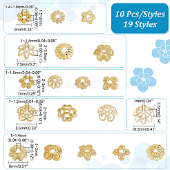 Perline distanziatrici in ottone da 190 pz 19 stili&nbsp;FIND-PH0017-86