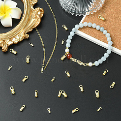 30шт. 3 стиля латунный наконечник шнура&nbsp;FIND-CJ0004-61