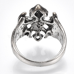 Сплав широкая полоса кольца RJEW-T006-08