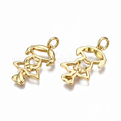 Латунные подвески KK-Q252-015G-NF