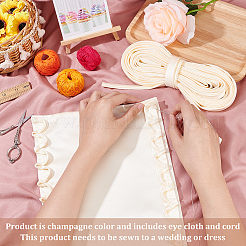 Замена молнии в женском свадебном платье&nbsp;DIY-WH0304-364A