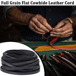 Плоский шнур для украшений из воловьей кожи LC-GF0001-10A-04
