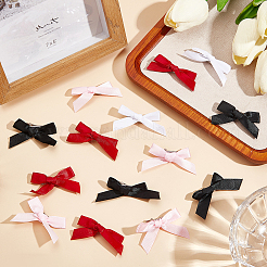 Заколки для волос из полиэстера с бантом из кожи аллигатора AJEW-CP0008-35B