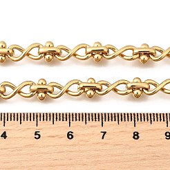 Овальные цепочки-цепочки из нержавеющей стали 304 с бесконечным звеном для женщин и мужчин NJEW-K249-20B-G