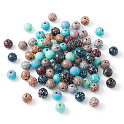 110шт 10 цвета непрозрачные акриловые бусины OACR-TA0002-52