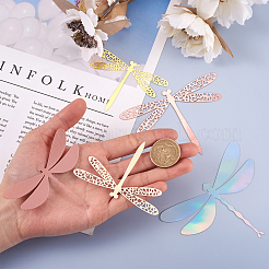 12 комплект 6 стилей ПВХ 3D имитация ажурных наклеек на стену в виде стрекозы&nbsp;DIY-CF0001-04