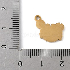 Подвески из нержавеющей стали 304 с эмалью&nbsp;STAS-K312-05A-G