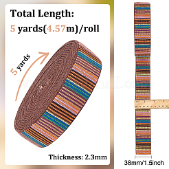 Rubans en polyester de style ethnique de 5 mètre&nbsp;SRIB-BC0001-17