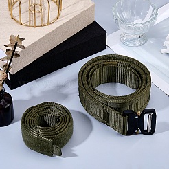 Cinture regolabili in nylon con fibbie in lega nera per esterni&nbsp;AJEW-WH0643-212B-02