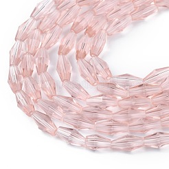 Perles en verre transparentes&nbsp;GLAA-P001-01A-07
