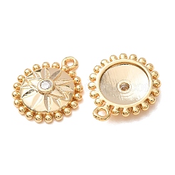 Messing micro pave klare zirkonia anhänger&nbsp;CU-K002-11G