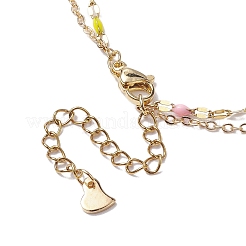 Браслеты на ногу из эмалированной нержавеющей стали 304 AJEW-AN00589-03