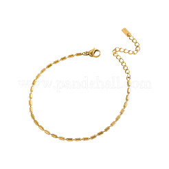 Bracelets à chaînes à billes en acier inoxydable 304&nbsp;STAS-OY016-98G