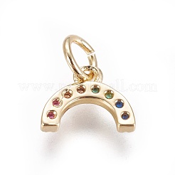 Латунные микро проложить кубического циркония подвески&nbsp;X-ZIRC-E145-67G