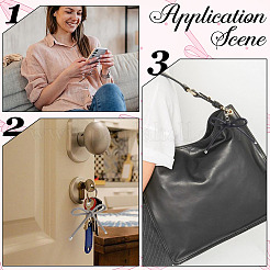 4 шт. 4 цвета искусственная кожа подвесные украшения&nbsp;KEYC-CL0001-13A