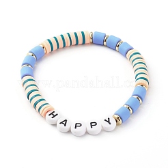 Наборы браслетов из полимерной глины ручной работы BJEW-JB06353-02