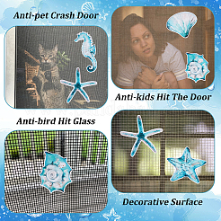 Водонепроницаемые пластиковые наклейки из ПВХ на тему океана DIY-WH0029-65