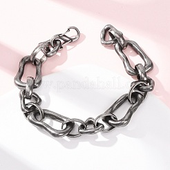 Armbänder aus massivem 304-Edelstahl für Damen und Herren&nbsp;BJEW-C148-03AS