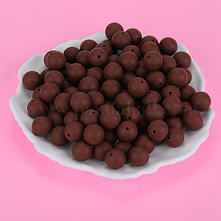 Круглые силиконовые фокусные бусины&nbsp;SI-JX0046A-128