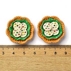 Frittierte Chips Donut Motiv opakes Harz Imitat Essen Decoden Cabochons&nbsp;RESI-S392-02A