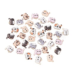 35pcs 7 Arten gedruckte Legierungsanhänger&nbsp;ENAM-CJ0005-24