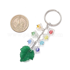 Стеклянные акриловые брелки в виде кленового листа&nbsp;KEYC-TA00037