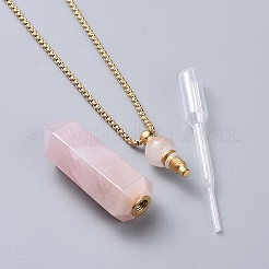 Ожерелья кулона бутылки дух натурального драгоценного камня&nbsp;NJEW-F251-09