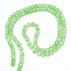 Perles de verre craquelé cuites au four&nbsp;X-CCG-S001-4mm-13