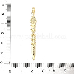 Латунные микро проложить кубического циркония подвески&nbsp;KK-A285-06G