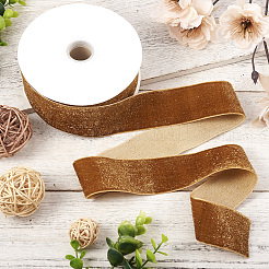 Односторонняя блестящая бархатная лента длиной 9 м.&nbsp;OCOR-TAC0034-05C