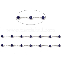 Стеклянные круглые цепочки из бисера CHS-B003-04D