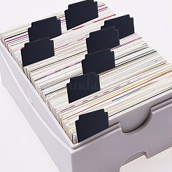 長方形のイミテーションレザー製ボードゲーム用カードセパレーター8個  トレーディングカードの仕切り  ブラック  93x69x1.5mm&nbsp;AJEW-CP0010-42B