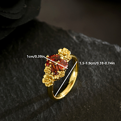 Anelli in ottone con zirconi cubici per le donne&nbsp;VD2246-1