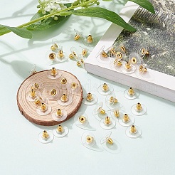 100 пара латунных спинок сережек муфты пули KK-YW0001-32