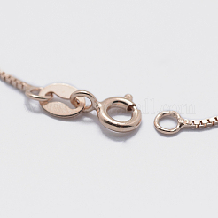 Collane 925 sterling casella catena&nbsp;STER-F039-40cm-04RG