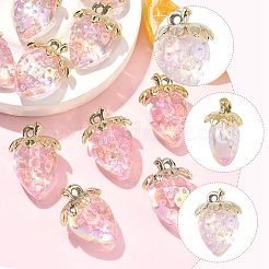 10шт прозрачные акриловые подвески MACR-FS0002-08B