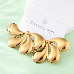 Серьги-гвоздики из нержавеющей стали 304 EJEW-Z098-01G