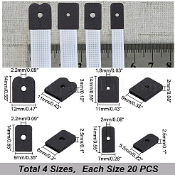 80 шт. 4 стильных колпачка из смолы для свадебного платья AJEW-PH0004-26