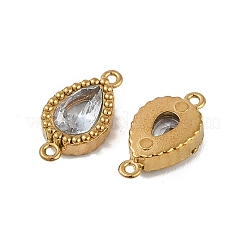 Ионное покрытие (ip) 304 нержавеющая сталь кубический цирконий каплевидные звенья соединительные подвески STAS-K256-23G-07