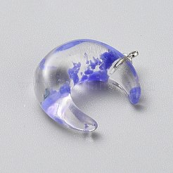 Leuchtende transparente Harzanhänger&nbsp;RESI-WH0081-01D