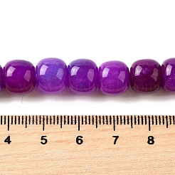 Природные окрашенные белого нефрита нитей бисера G-U023-B03-01