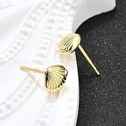 Латунь серьги&nbsp;LS-EJEW-H157-01G-03