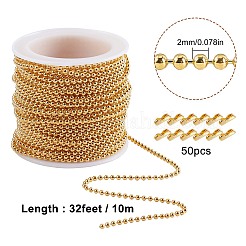 Ensemble de chaînes à billes en laiton&nbsp;CHC-SC0001-02G